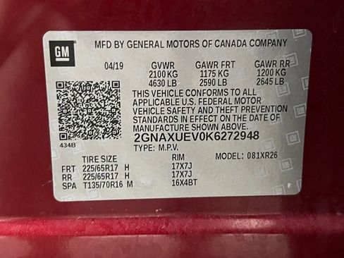 Certified 2019 Chevrolet Equinox LT AWD/4WD image 30