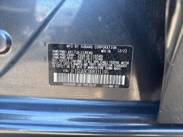 Used 2024 Subaru Impreza 2.0i AWD/4WD image 16