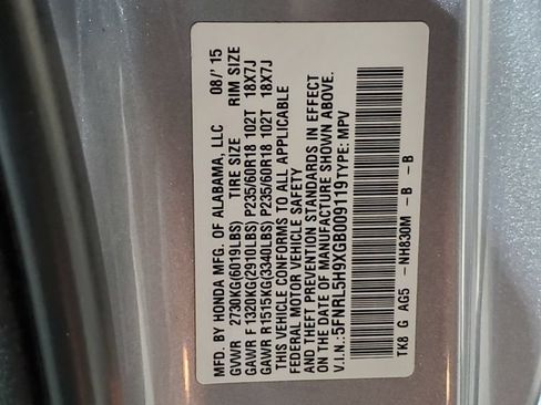 Used 2016 Honda Odyssey Touring image 44