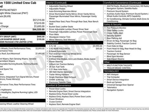 Used 2020 RAM 1500 Limited w/ Bed Utility Group image 15