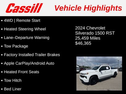 Used 2024 Chevrolet Silverado 1500 RST w/ Z71 Off-Road Package