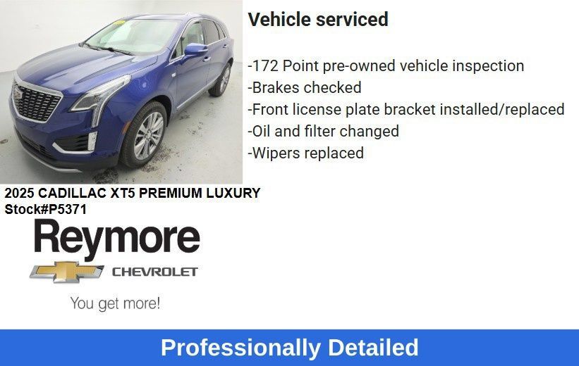 Used 2025 Cadillac XT5 Premium Luxury w/ LPO, Floor Liner Package AWD/4WD image 60