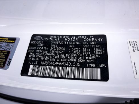 Used 2022 Hyundai Palisade SEL w/ 8P Bench Seat Package FWD image 40