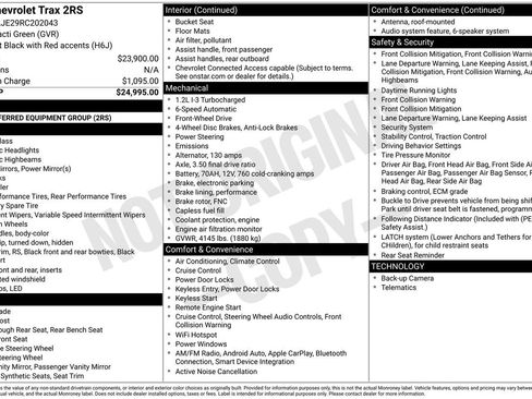 Used 2024 Chevrolet Trax RS FWD image 5
