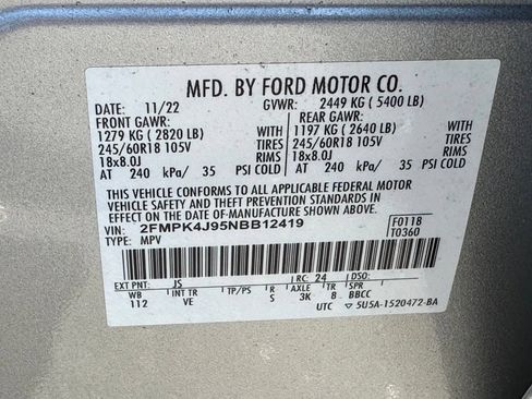 Used 2022 Ford Edge SEL w/ Convenience Package AWD/4WD image 43