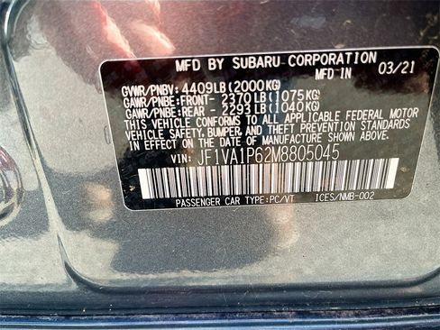 Used 2021 Subaru WRX Limited image 32