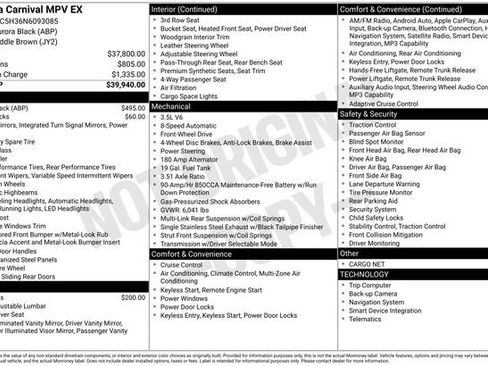 Used 2022 Kia Carnival EX FWD image 9