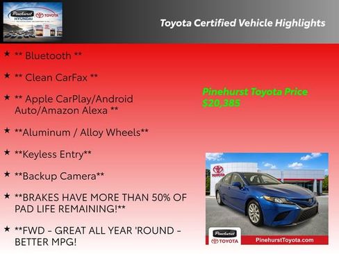 Used 2019 Toyota Camry SE FWD image 19