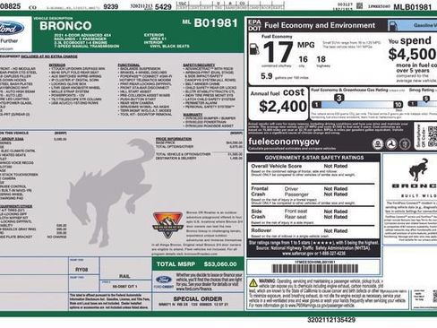 Certified 2021 Ford Bronco Badlands AWD/4WD image 7
