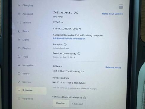 Used 2019 Tesla Model X Long Range AWD/4WD image 4