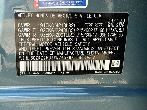 Certified 2023 Honda HR-V LX image 34