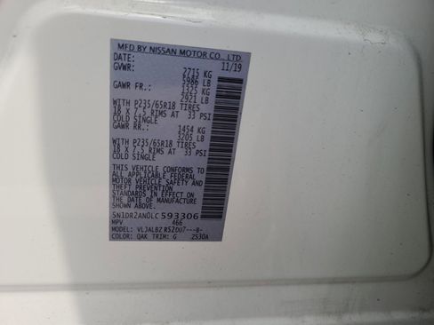 Used 2020 Nissan Pathfinder S image 8