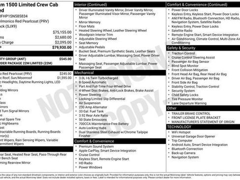 Used 2025 RAM 1500 Limited w/ Bed Utility Group AWD/4WD image 32