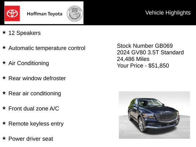 Used 2024 Genesis GV80 3.5T AWD/4WD image 10