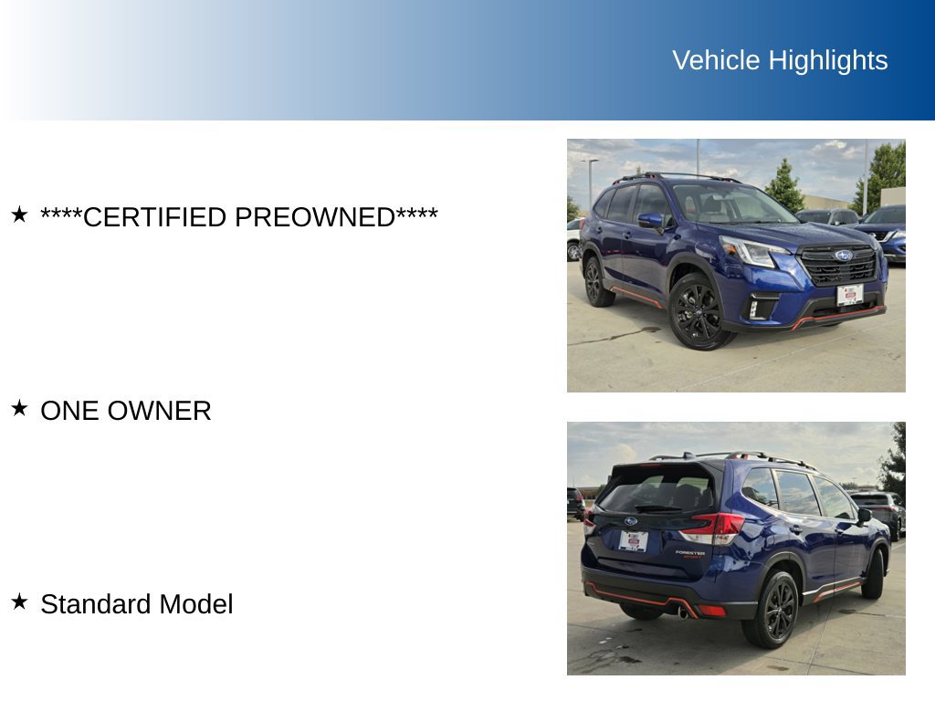 Certified 2024 Subaru Forester Sport AWD/4WD image 5