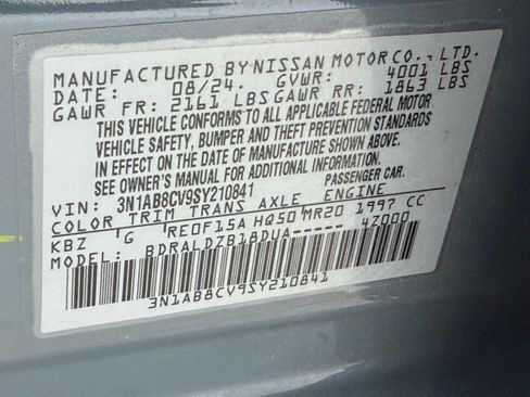 Used 2025 Nissan Sentra SV FWD image 24
