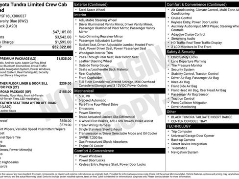 Used 2020 Toyota Tundra Limited w/ Limited Premium Package AWD/4WD image 37