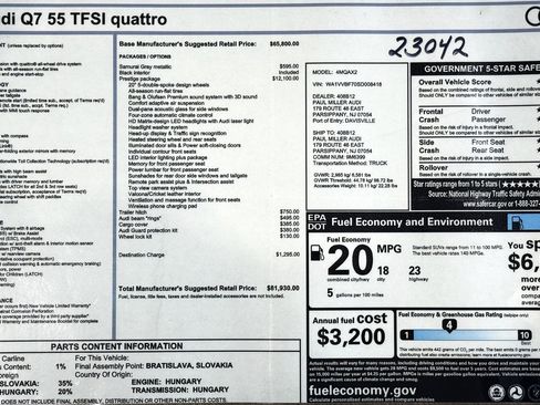 Used 2025 Audi Q7 3.0T Prestige w/ Prestige Package image 2