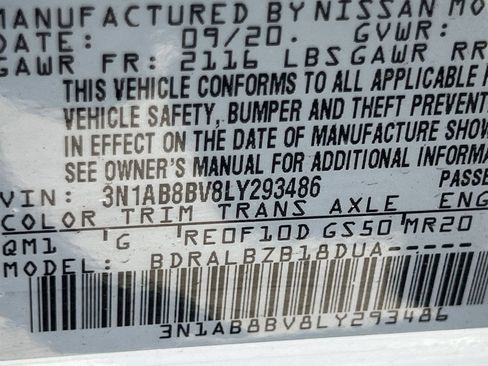 Used 2020 Nissan Sentra S FWD image 10