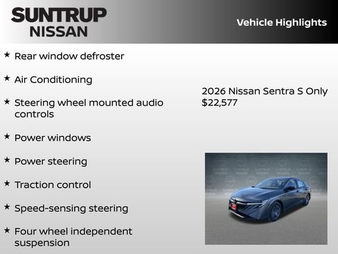 New 2026 Nissan Sentra S image 8