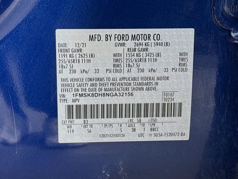 Used 2022 Ford Explorer XLT w/ Equipment Group 202A AWD/4WD image 35