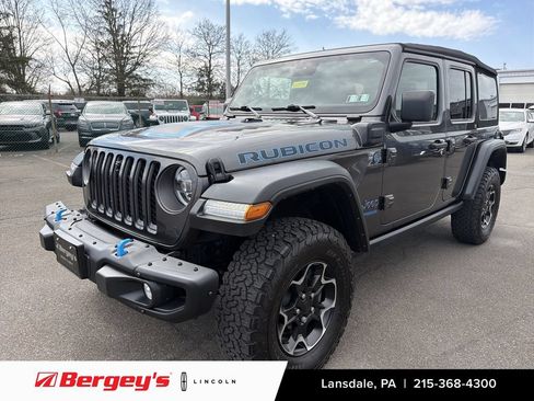 Used 2022 Jeep Wrangler Unlimited Rubicon 4xe w/ Steel Bumper Group AWD/4WD image 1