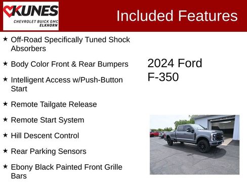 Used 2024 Ford F350 XLT w/ Black Appearance Package AWD/4WD image 3