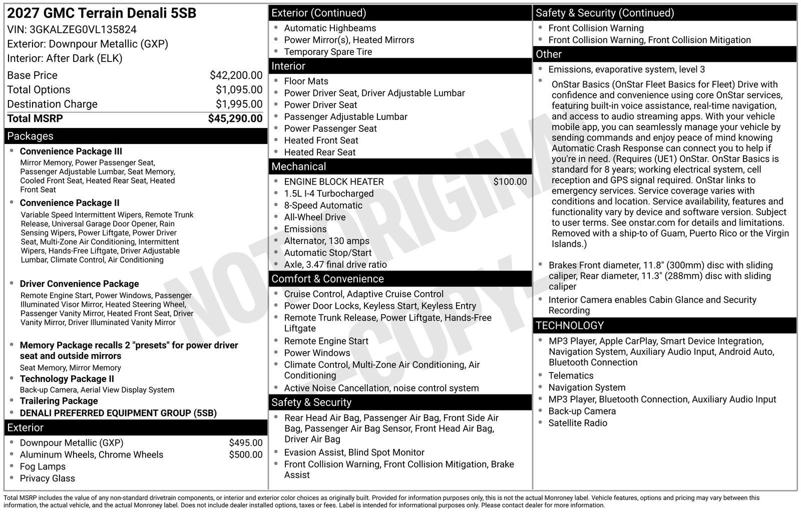 New 2027 GMC Terrain Denali AWD/4WD image 9