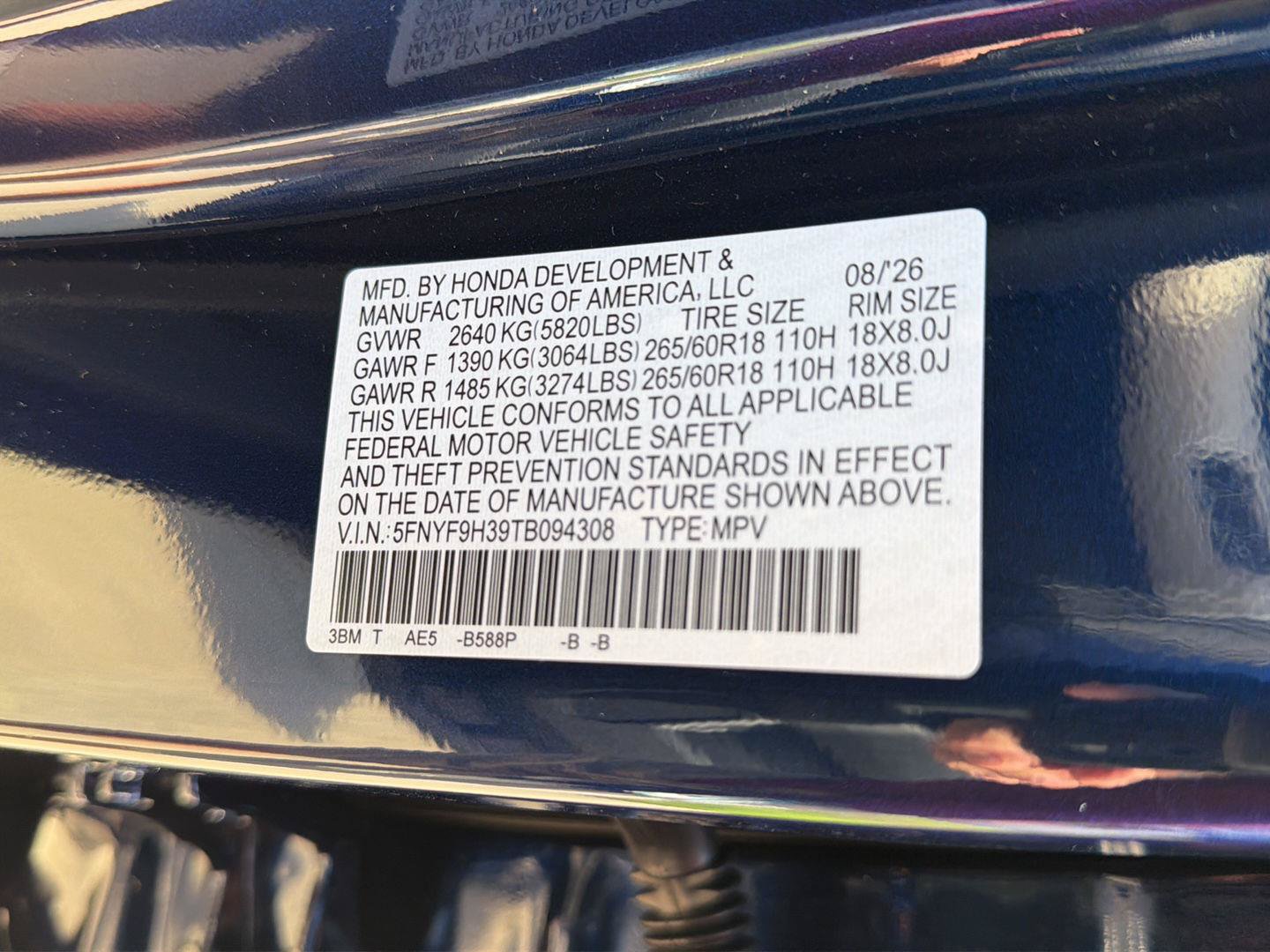 New 2026 Honda Passport RTL image 37