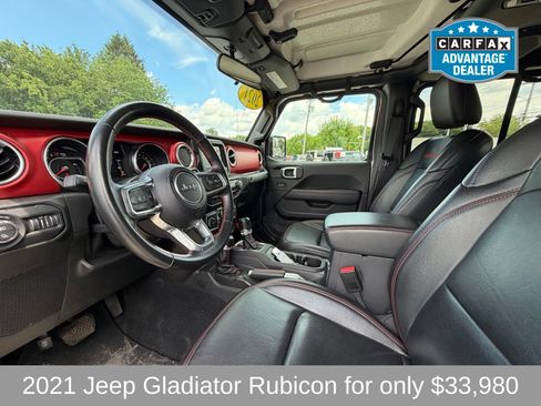 Used 2021 Jeep Gladiator Rubicon w/ Trailer Tow Package AWD/4WD image 10