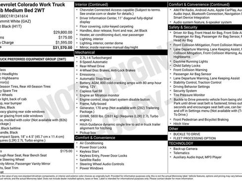 Used 2024 Chevrolet Colorado W/T image 30