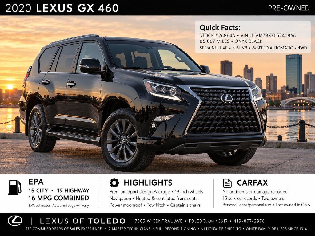 Used 2020 Lexus GX 460 Premium AWD/4WD image 1