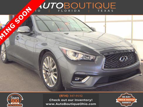 Used 2021 INFINITI Q50 Luxe w/ Cargo Package AWD/4WD image 1