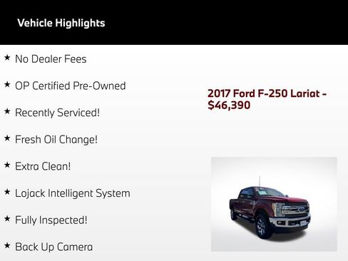 Used 2017 Ford F250 Lariat w/ Chrome Package AWD/4WD image 46