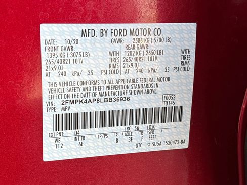 Used 2020 Ford Edge ST w/ Equipment Group 401A image 29