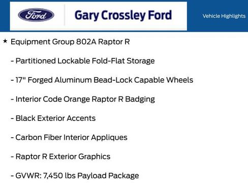 Used 2023 Ford F150 Raptor w/ Equipment Group 802A Raptor R AWD/4WD image 19
