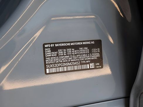 Used 2022 BMW X3 xDrive30i w/ M Sport Package 2 AWD/4WD image 77