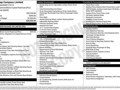 Certified 2024 Jeep Compass Limited AWD/4WD image 35