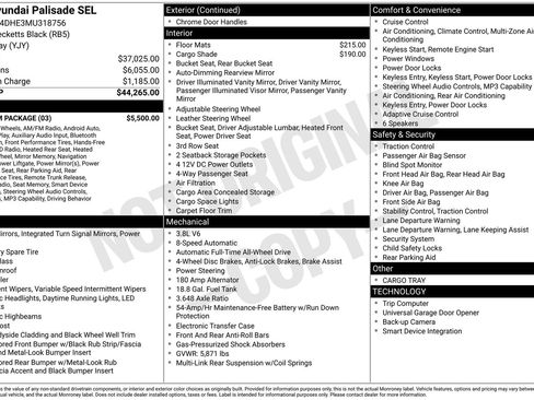 Used 2021 Hyundai Palisade SEL w/ Premium Package AWD/4WD image 5