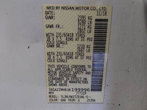 Used 2018 Nissan Murano SL w/ Moonroof Package image 33