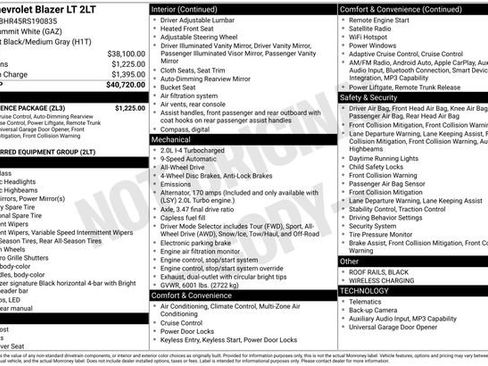 Used 2024 Chevrolet Blazer LT w/ Convenience Package AWD/4WD image 3