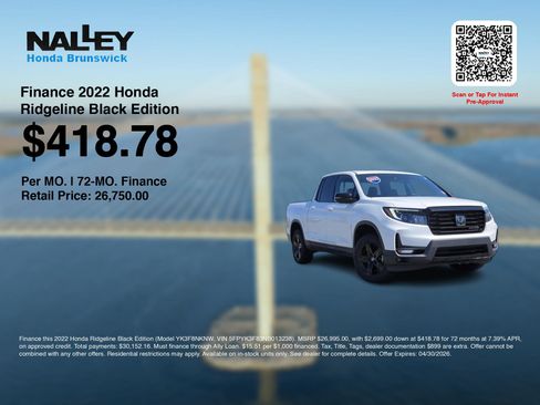 Certified 2022 Honda Ridgeline Black Edition image 3