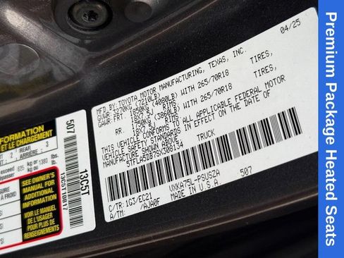 Used 2025 Toyota Tundra SR5 w/ SR5 Premium Package AWD/4WD image 32
