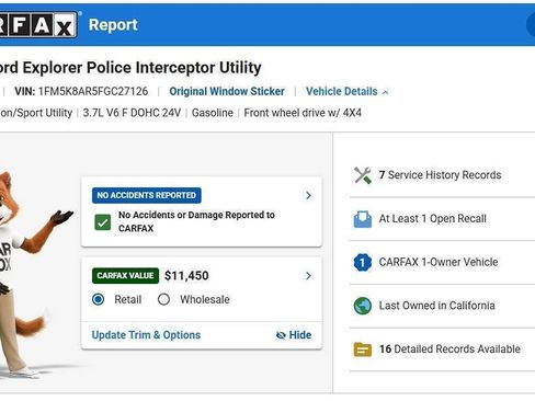 Used 2015 Ford Explorer 4WD Police Interceptor image 2
