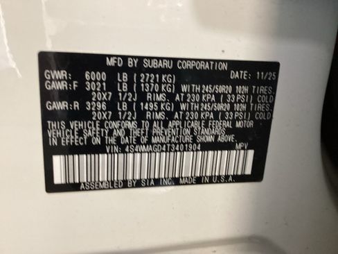 Used 2026 Subaru Ascent Limited AWD/4WD image 16