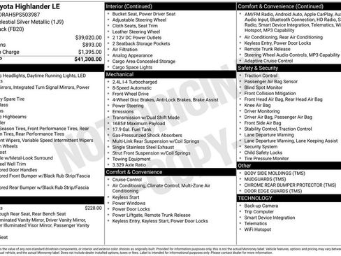 Used 2023 Toyota Highlander LE image 23