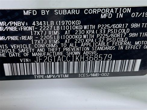 Used 2019 Subaru Crosstrek 2.0i Premium image 29