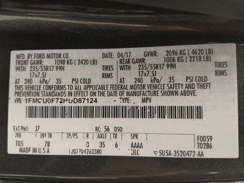 Used 2017 Ford Escape S image 33