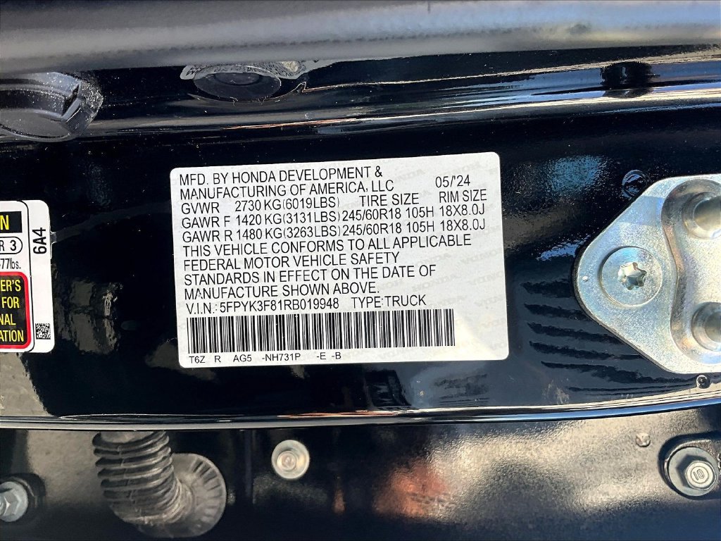 Certified 2024 Honda Ridgeline Black Edition image 21