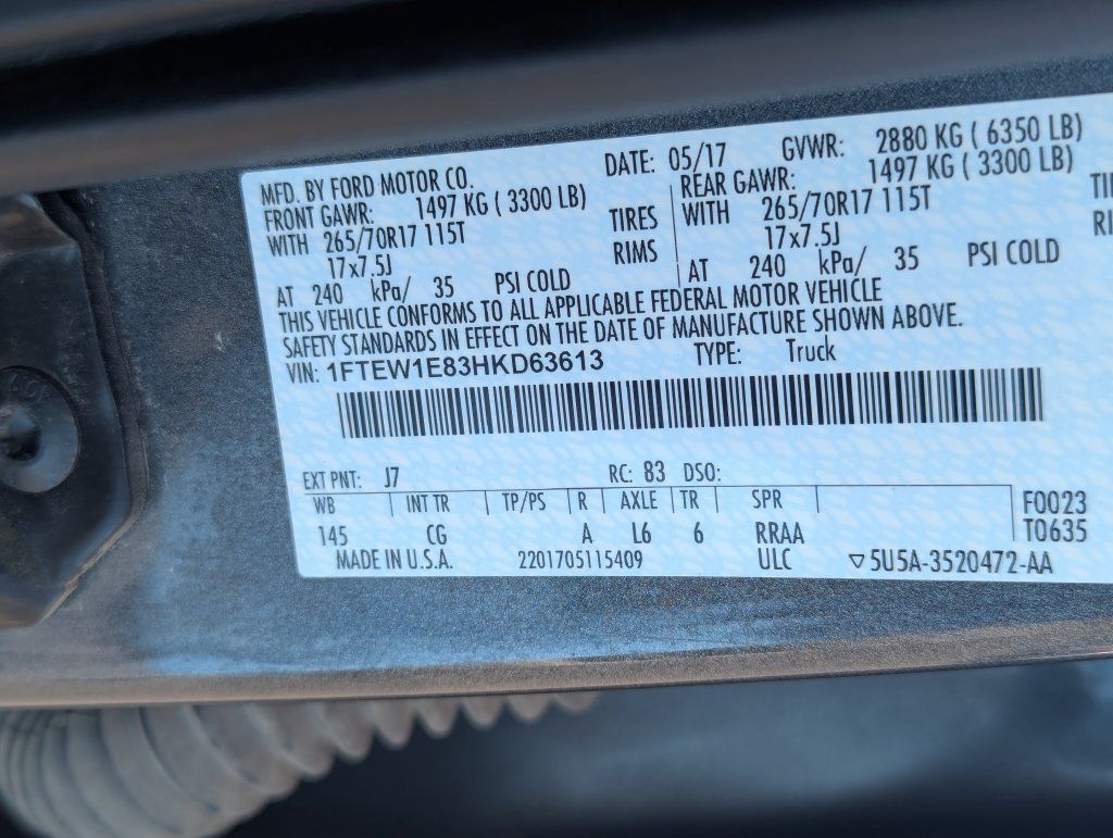Used 2017 Ford F150 XL w/ XL Power Equipment Group AWD/4WD image 34